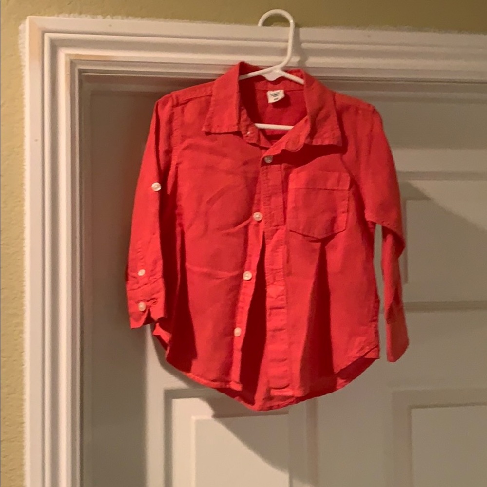 Button Down Shirt (Coral)